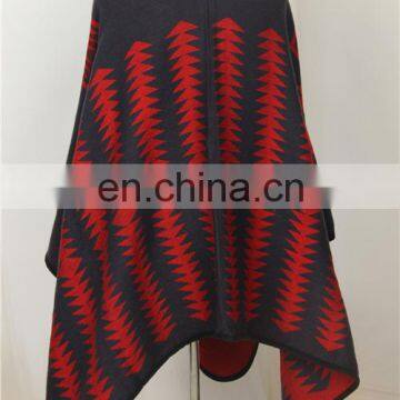 Lady Knitting Patterns Fashionable Cashmere Poncho photo-4