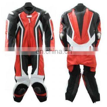 Men Leather Racing Suit