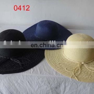 2016 collection 100% woven paper straw wide brim hat