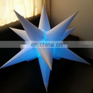 2013 Hot sale white decoration led light inflatable star