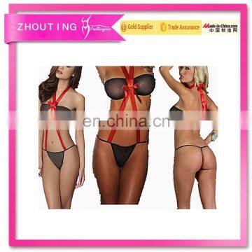 Women Sexy Hot Image Sexy Lingerie Transparent Lace Ladies Underwear photo-3