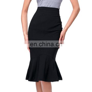 Kate Kasin Occident Women Fashion Office Lady Causal Mermaid Hips-Wrapped Pencil Skirt KK000241-1