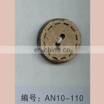 large handmade wooden button for coat