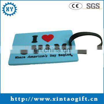 Customized silicon rubber luggage tag