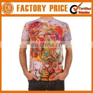 Promotional Hot Sale Sublimation T Shirts For Men Short Sleeve Cotton Shirt