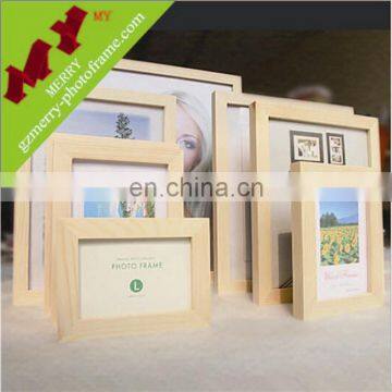 Promotional gifts lovely beautiful wooden large size photo frame for home decoration