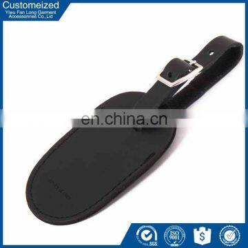 Wholesale writing branded leather luggage tag