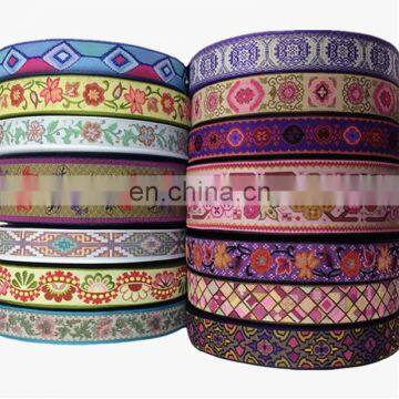 Fashion Jacquard Embroidery Webbing for Clothing Bag Hats Shoes