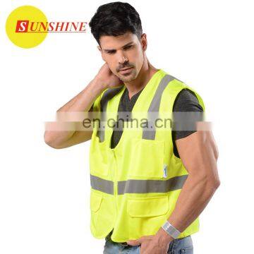 CE hot sell cheap car reflective yellow Safety Vest