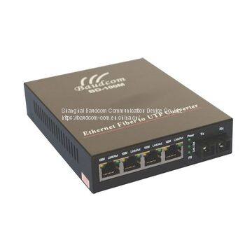 4 Ports 10/100M Ethernet Fiber Media Converter photo-2