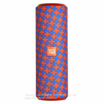 TG126 fabric bluetooth speaker long round gun barrel outdoor waterproof portable bluetooth speaker gift box