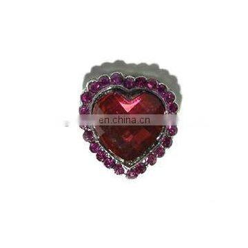 2013 fashion round sparkly color rhinestone heart button