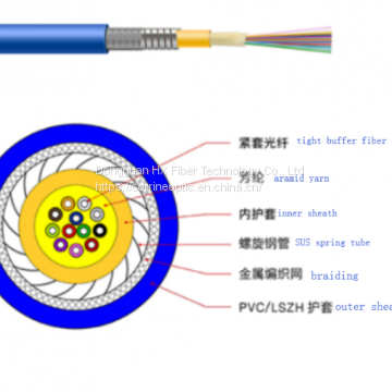 Multi-cores Distribution Armored Fiber Optic Cable