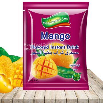 Mango flavored instant drink juice powder