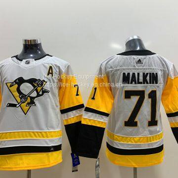 Pittsburgh Penguins #71 Malkin Kids White Jersey