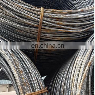 Coiled deformed ribbed crimped reinforcing concrete steel