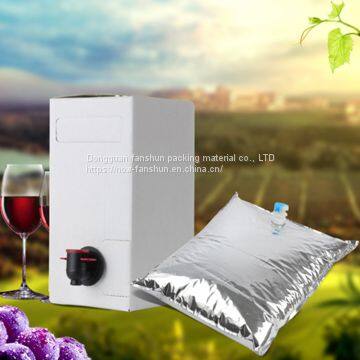 5L butterfly valve aluminized red wine packing bag red wine filling bag wine packing liquid bag