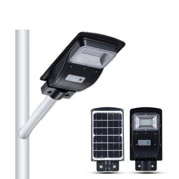 2019 новый дизайн 60 Вт солнечная LED-уличная лампа Ganern с литий-ионной батареей