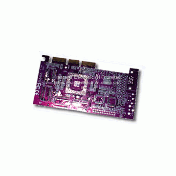 6layer pcb multilayer pcb purple mask finished ENIG for computer motherboard