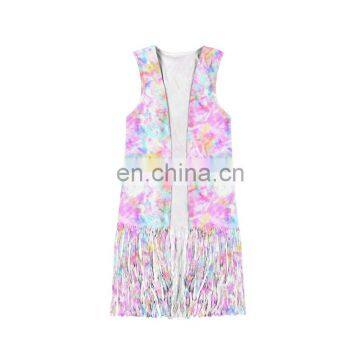 Girl Kids Summer Cardigan Tie Dye Kimono Monouso photo-5