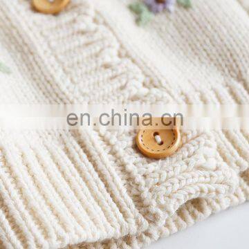 2020 Spring Girls' Jacket Embroidered Flowers Kids Coats Childrenswear Wholesale photo-4