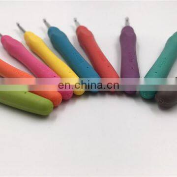 Knitting Tool Single Head TPR Thermoplastic Rubber Aluminum Crochet Hook for Crochet photo-6