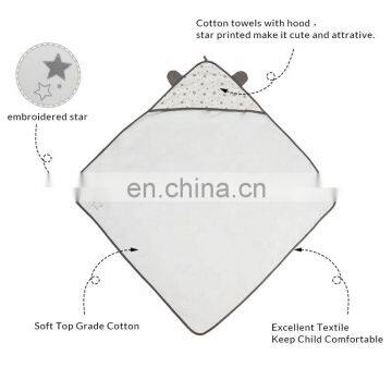 100% Cotton Cute and Comfortable Wearable Hooded Bath Towel Animal Baby Hooded Towel photo-6