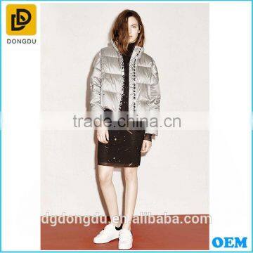 New design short duck down jacket for women wholesale