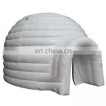 Outdoor LED Air Large Globe Exhibition Small Sealed Dome House Glamping Large White Sphere Inflatable Dome Igloo Tent For Sale