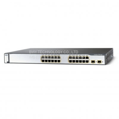 Original Cisco 3750 Switch WS-C3750G-24TS-S1U 24 10/100/1000 Ethernet Network Network