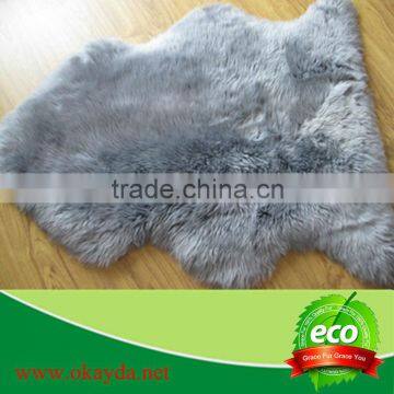 Long hair sheep fur skin rug