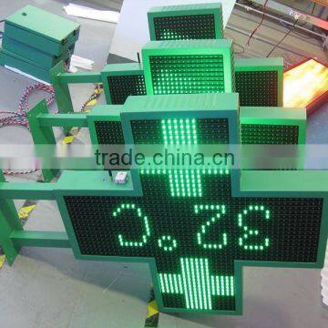 LIYI Optoelectronics WIFI/RF Wireless/Net-RJ45 Interface P16 80x80cm LED Pharmacy Cross for Pharmacy photo-6