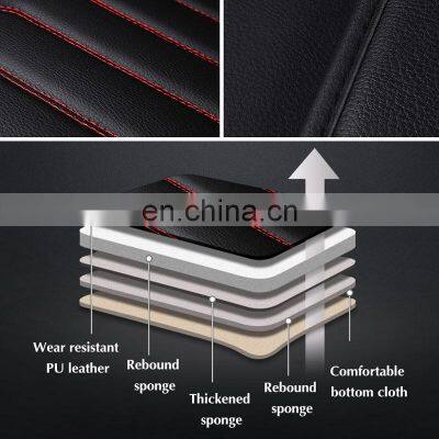 Front Car Seat Cover Cushion Protector Luxury PU Leather Non-Slip Mat Waterproof For Lada VESTA For Ford Focus For BMW/HYUNDAI photo-1