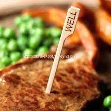 Bamboo Steak And Burger Markers