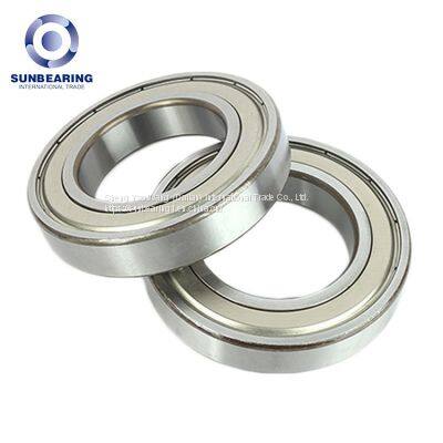 6211 Deep Groove Ball Bearing Silver 55*100*21mm Chrome Steel GCR15 SUNBEARING