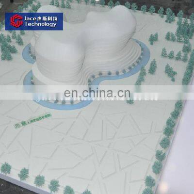 Modern 3d architectural building scale model making