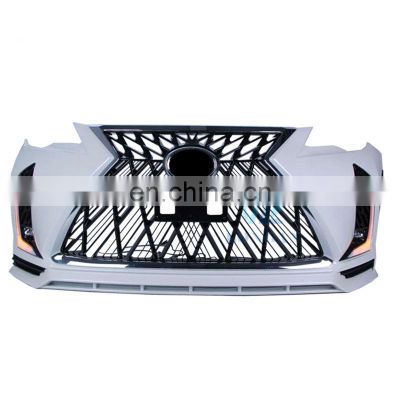 With Led Light New Design Facelift Front Bumper Grille Body Kit for Toyota Fortuner 2016-2019 Upgrade Change To Lexus