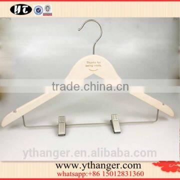 white thin flat wooden hanger garment hanger                        
                                                                                Supplier's Choice