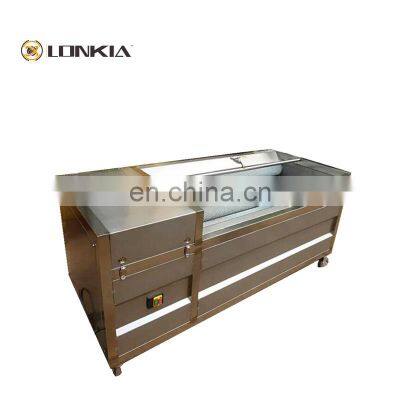 Vegetable Carrot Brush Washing Cleaning Machine Potato Ginger Brush Roller Washer and Peeler Machine photo-3