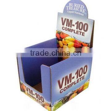 Popular design cardboard pop food warmer display counter
