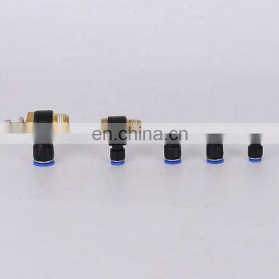 SL04-M5 Small Black Air Cylinder Throttle Valve Thread Quick Connect Hose Throttle Pneumatic Check Valve Fittings