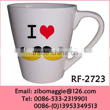 Conic Ceramic Coffee Drinking Mug for Promotional Mug World Cup 2014