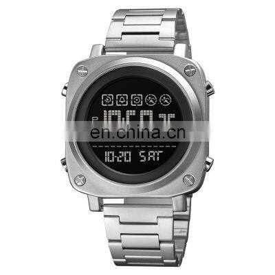 Luxury Skmei 1726 Digital Chronograph Stainless Steel Waterproof Countdown Watches Men Wrist