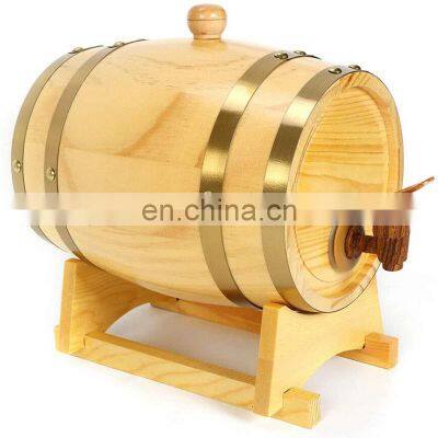 1.5L/3L/5L/10L Vintage Wooden oak Wooden Beer Barrel Red Wine Barrel for Beer Brandy Whiskey Rum Port