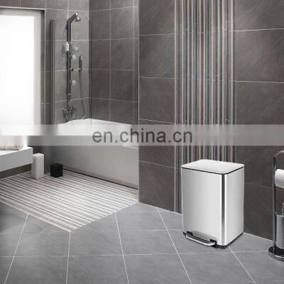 New Fashion Home Basic 12 Liters Metal Trash Can Compactor Hanging Kitchen Trash Can for Household Office photo-2