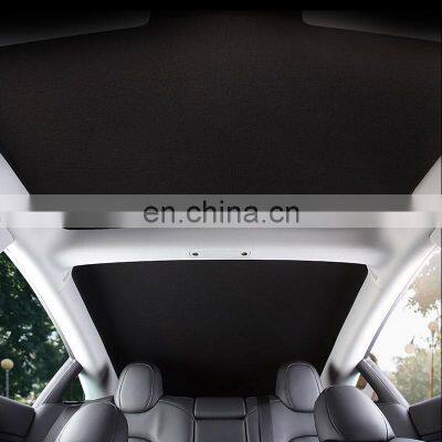 Glass Roof Sunshade Heat Insulation Car Curtain Sunroof For Tesla Model 3 2017-2019