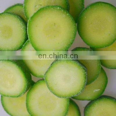 BRC A Approved IQF Zucchini Cut Green Zucchini Slices Frozen Zucchini