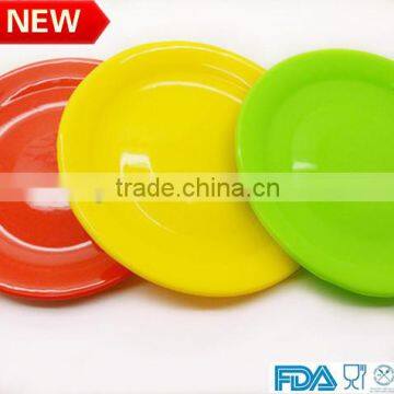 FDA dinner set colorful silicone plate dinner plate