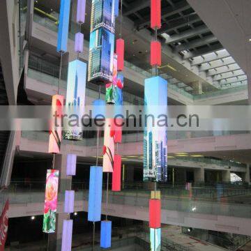 P6 pillar indoor full color decoration led tv display screen