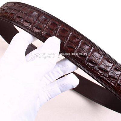 Crocodile Leather Belt Men's Genuine Leather Business Casual Thailand High-End Pants Belt G Letter Without Stitching Belt photo-5